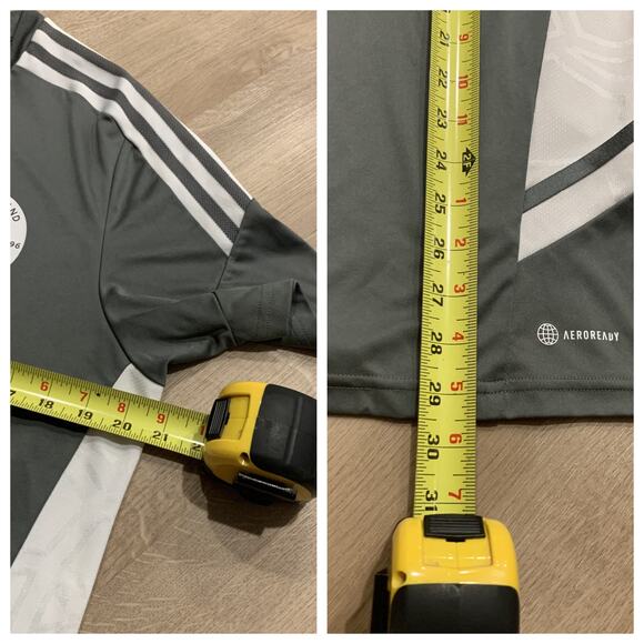 Adidas MLS New England Revolution Aeroready Training Jersey Men's Large L Gray - Picture 7 of 7